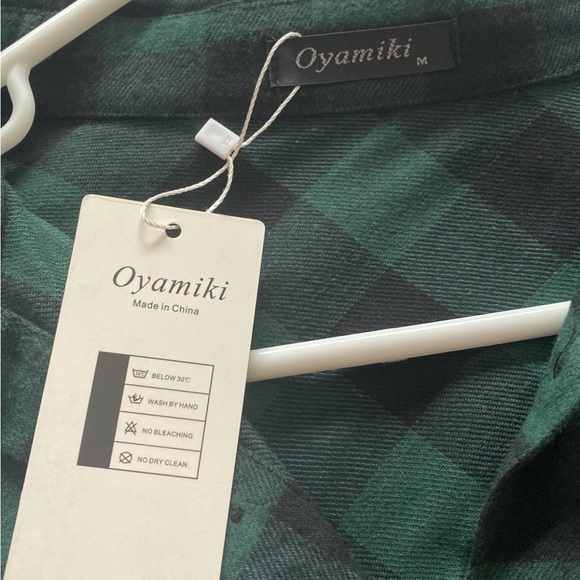 NWT Johnny malloys Irish green long sleeve plaid flannel shirt size med - Picture 7 of 8